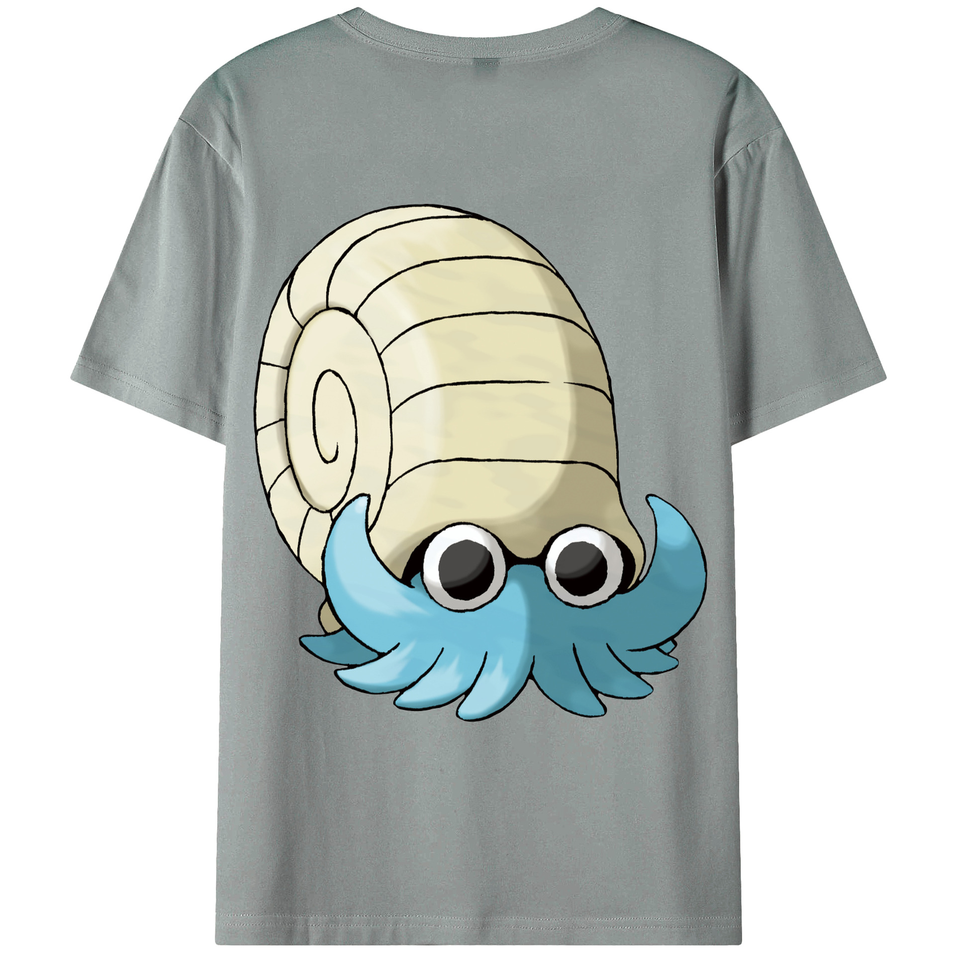 （画像用） ポケットモンスター Pokémon 綿100％ メンズ半袖Tシャツ（バックプリント） 通気性
